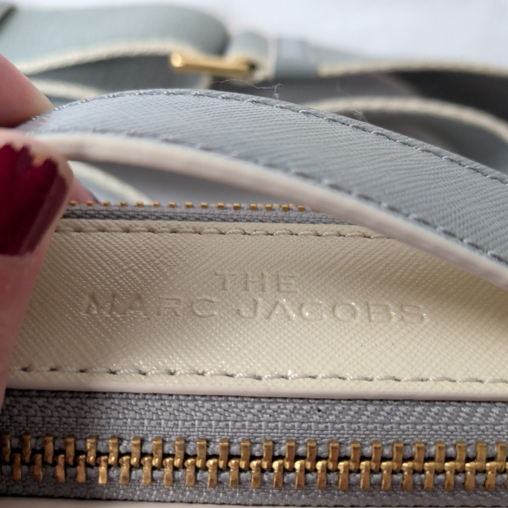 Marc Jacobs The Sure Shot Large Snapshot Crossbody Purse Gray M0015898 - Picture 6 of 16